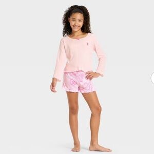 Wicked X Katie Kime 2 Piece Long Sleeve Pajama Top with Short Pants Size M(8)